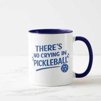 Roligt Pickleball-ordspråk Blå text Mugg