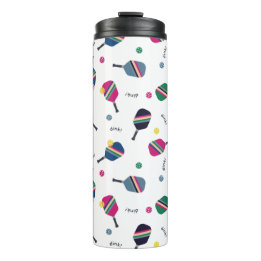 Roligt Pickleball Sport Stripe Paddle Dink Blue