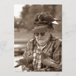 Roligt Pigeons Roost Man Pension Party bjudan Inbjudningar