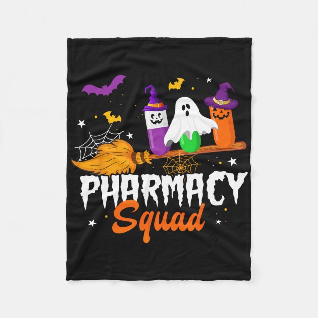 Roligt Pills Pharmacy Squad Pharmacist Technician  Fleecefilt (Framsidan)