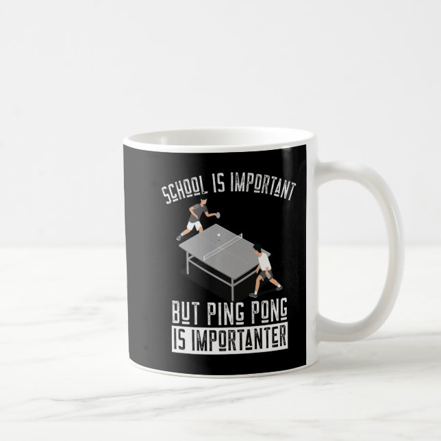 Roligt Ping Pong Player Bord Tennis Gift Kaffemugg (Höger)