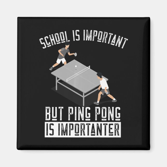 Roligt Ping Pong Player Bord Tennis Gift Magnet (Framsidan)