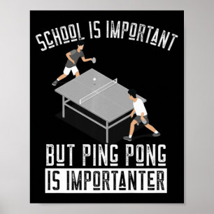 Roligt Ping Pong Player Bord Tennis Gift Poster