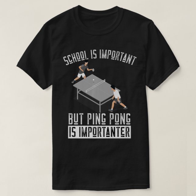 Roligt Ping Pong Player Bord Tennis Gift   T Shirt (Design framsida)