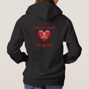 Roligt Pirater Kärlek Min Booty T Shirt