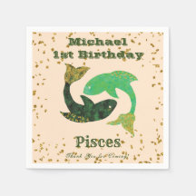 Roligt Pisses First Birthday & Guld Confetti