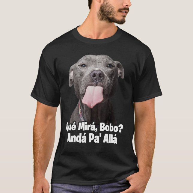 Roligt pitbullshirts för män fu t shirt (Framsida)