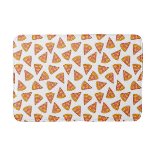 Roligt Pizza Slice Mönster Badrumsmatta