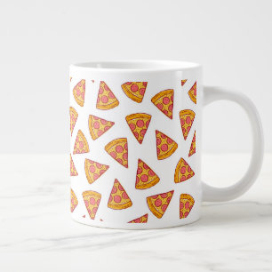 Roligt Pizza Slice Mönster Jumbo Mugg