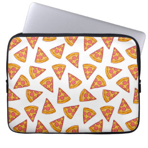 Roligt Pizza Slice Mönster Laptop Fodral