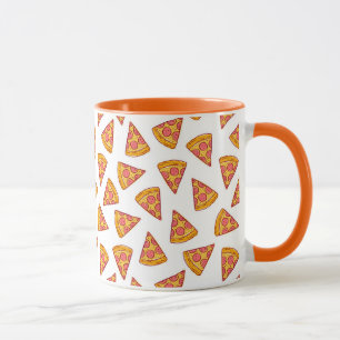 Roligt Pizza Slice Mönster Mugg