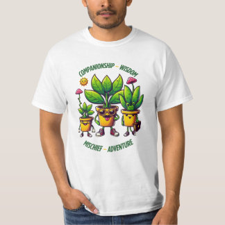 Roligt Plant Buddies: Assistans mellan Wisdom. T Shirt