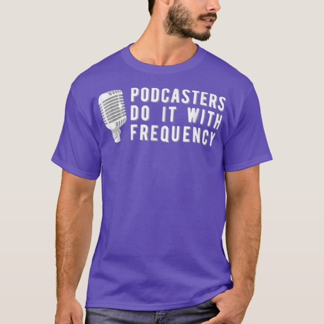 Roligt Podcasting Broadcasting Podcast Tee Gift (Framsida)