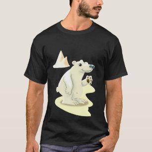 Roligt Polar Bear och Penguin T Shirt