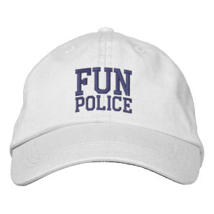 Roligt Polis Novelty Broderad Keps