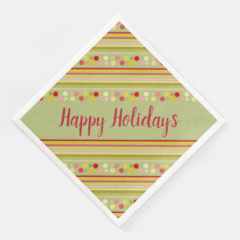 Roligt Polka-punkt och Grönt Pappersservett