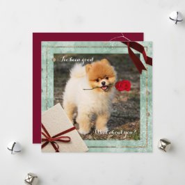 Roligt Pommern jul.. Jag har varit Bra Flat Card Julkort