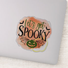 Roligt, pooky Halloween-citattecken, stämpel Klistermärken