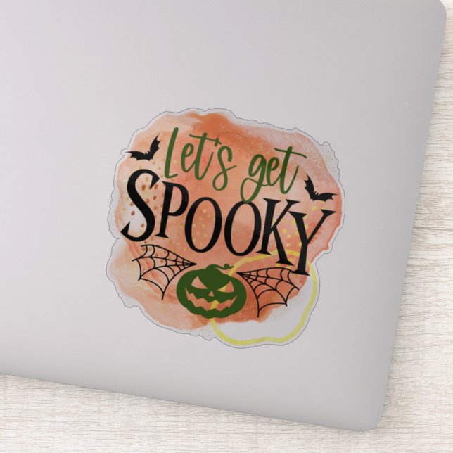 Roligt, pooky Halloween-citattecken, stämpel Klistermärken (Detalj)
