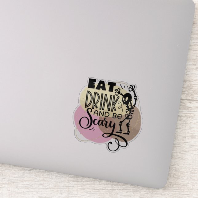 Roligt, pooky Halloween-citattecken, stämpel Klistermärken (Detalj)