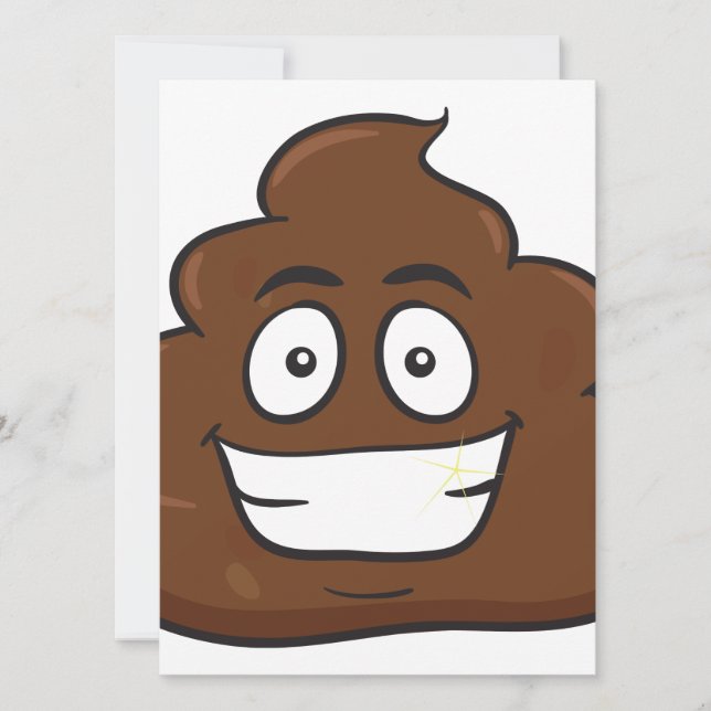 roligt poop emoji (Framsida)