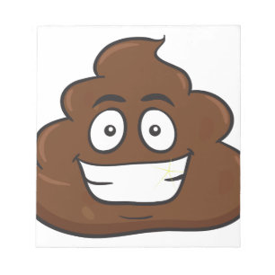 roligt poop emoji anteckningsblock