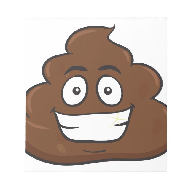 roligt poop emoji anteckningsblock (Framsida)