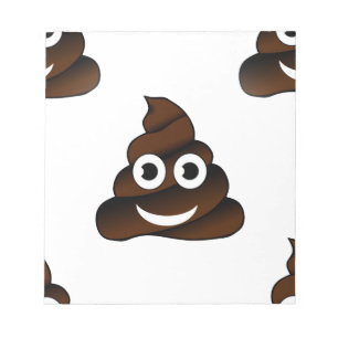 roligt poop emoji anteckningsblock