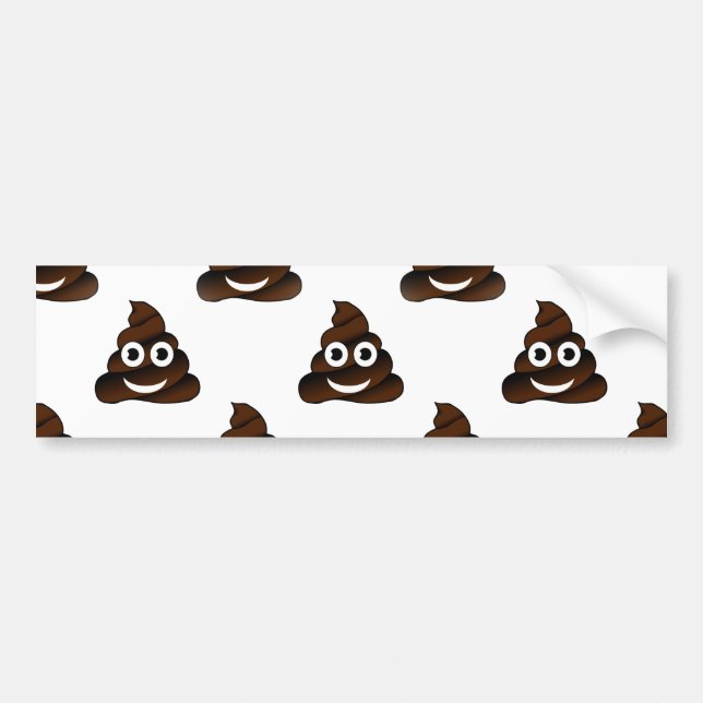 roligt poop emoji bildekal (Framsidan)