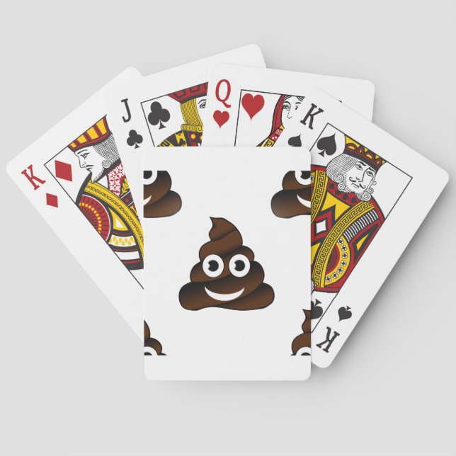 roligt poop emoji casinokort (Baksidan)