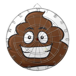roligt poop emoji darttavla
