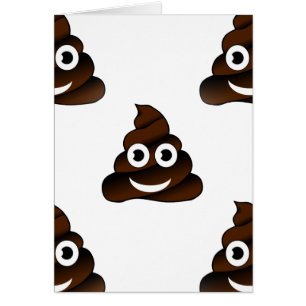 roligt poop emoji hälsningskort