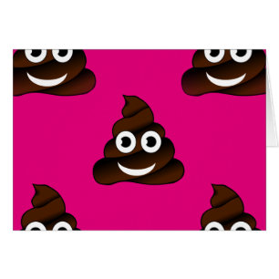 roligt poop emoji hälsningskort