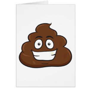 roligt poop emoji hälsningskort