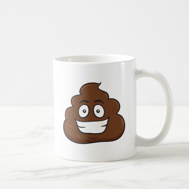 roligt poop emoji kaffemugg (Höger)