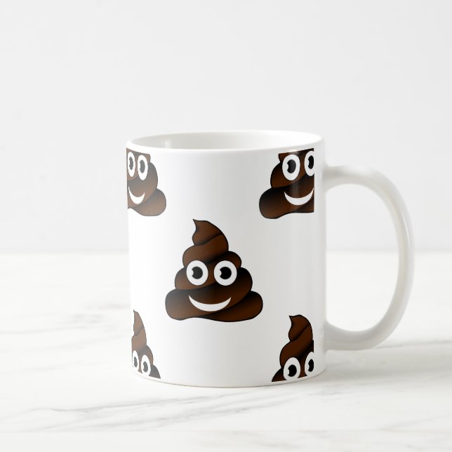 roligt poop emoji kaffemugg (Höger)