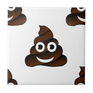 roligt poop emoji kakelplatta