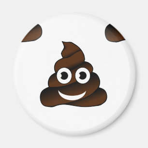 roligt poop emoji magnet