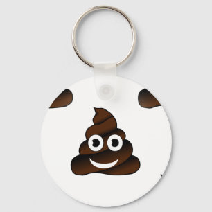 roligt poop emoji nyckelring