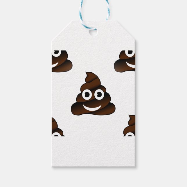 roligt poop emoji presentetikett (Framsidan)