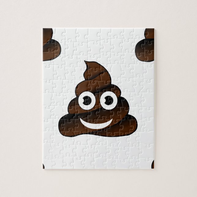 roligt poop emoji pussel (Vertikal)