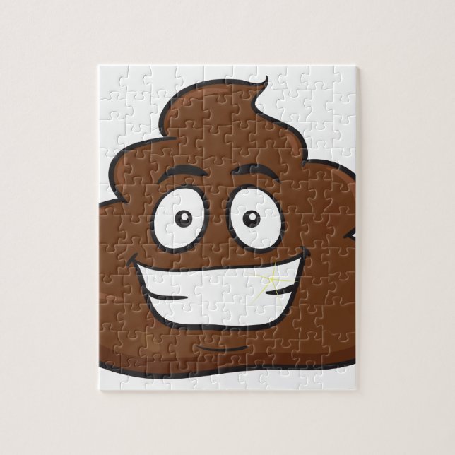 roligt poop emoji pussel (Vertikal)