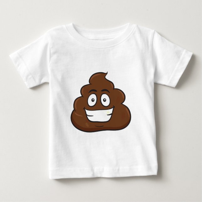 roligt poop emoji tee (Framsida)