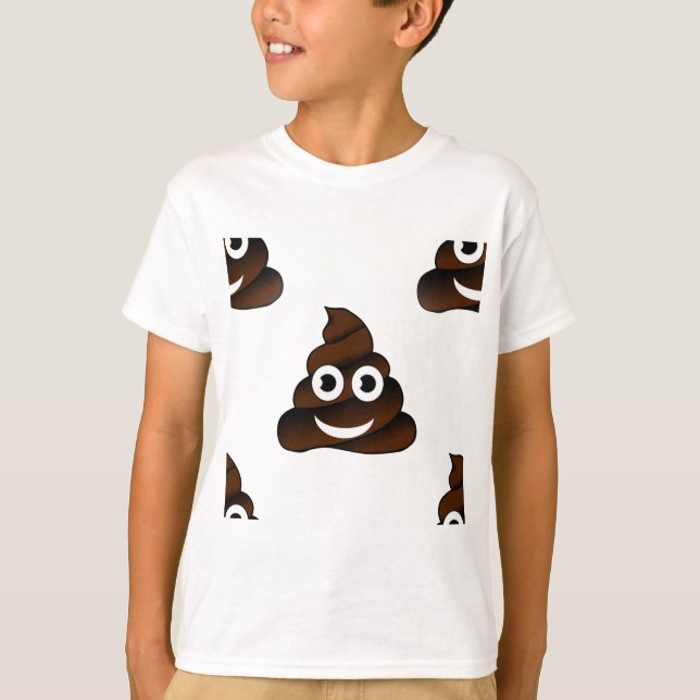 roligt poop emoji tröja (Framsida)
