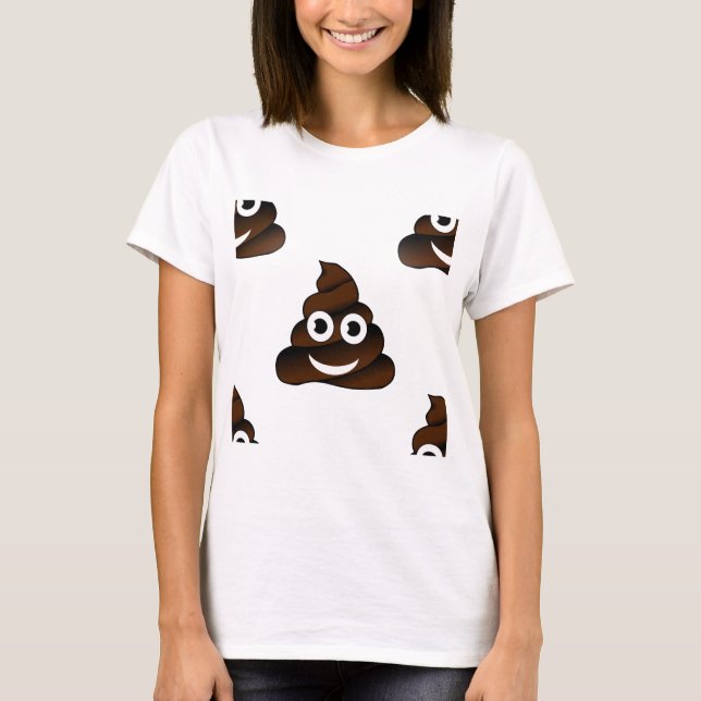 roligt poop emoji tröja (Framsida)