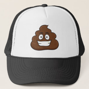 roligt poop emoji truckerkeps