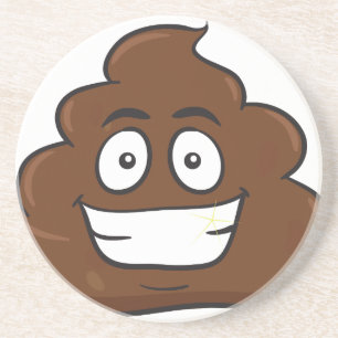 roligt poop emoji underlägg