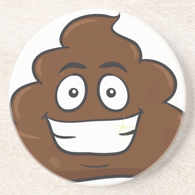 roligt poop emoji underlägg (Framsidan)