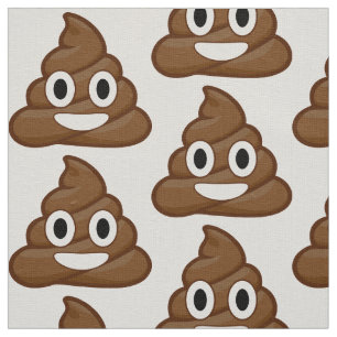 roligt poop emoji-väv tyg