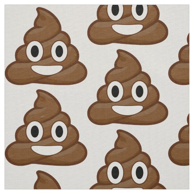 roligt poop emoji-väv tyg (Prov)